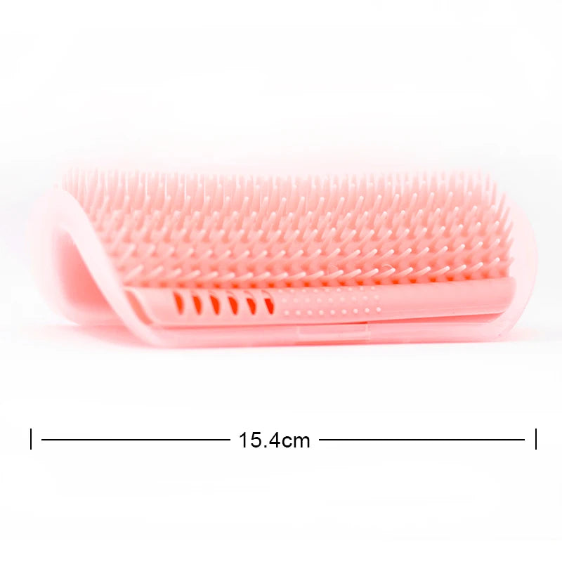 Pet Brush Comb Play Cat Toy Softer Cat Self Groomer Massage Comb with Catnip Cat Face Scratcher for Kitten Puppy Cat Accessories