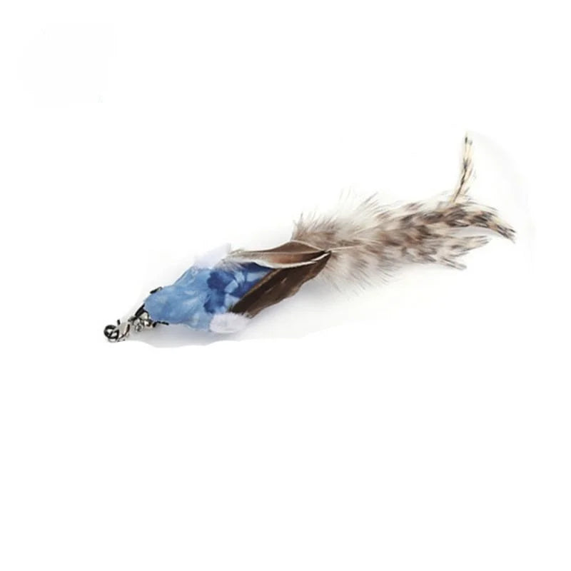 Handfree Bird/Feather Cat Wand with Bell Powerful Suction Cup Interactive Toys for Cats Kitten Hunting Exercise Pet Products
