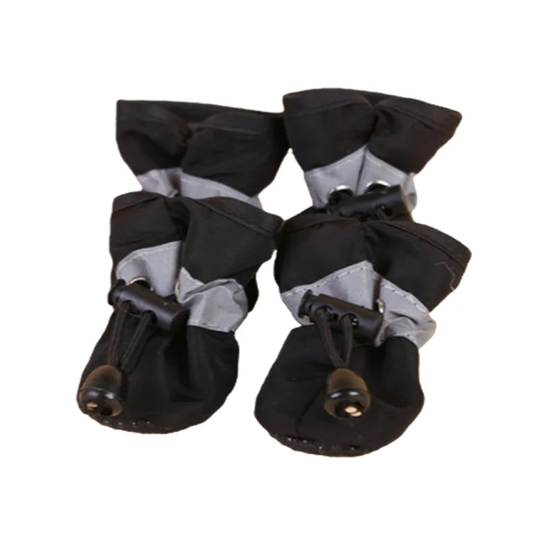 4pcs/set Waterproof Pet Dog Shoes  Anti-slip Rain Boots Footwear for Small Cats Dogs Puppy Dog Pet Booties Pet Paw Accessories